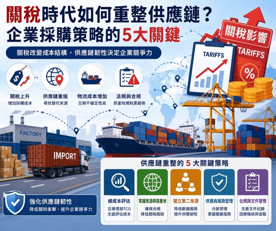 關稅時代如何重整供應鏈？企業採購策略的5大關鍵 | 大人提、ESG輔導、搭配補助計畫、ISO驗證