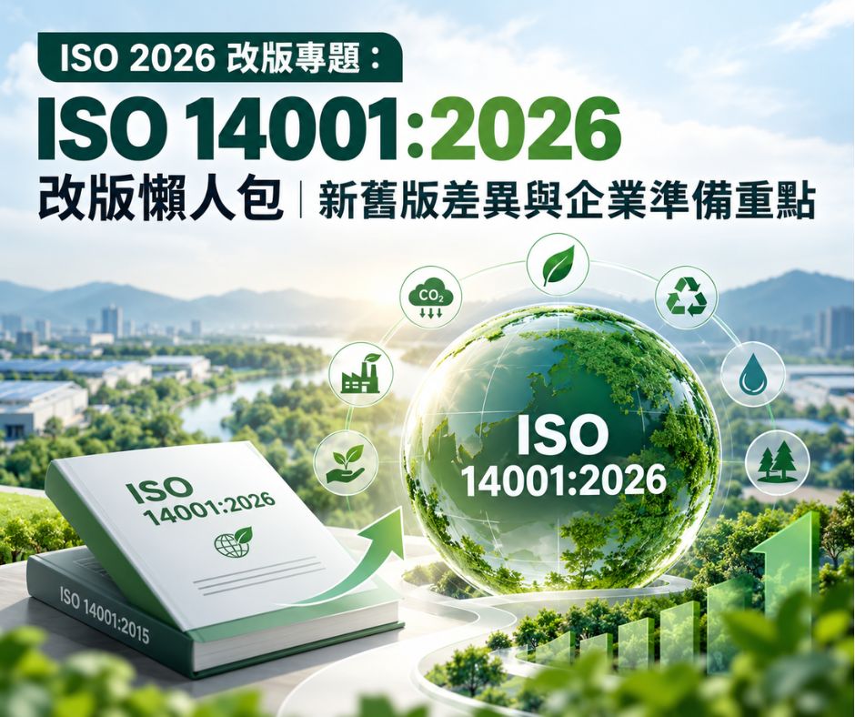 ISO 2026 改版專題：ISO 14001:2026 改版懶人包｜新舊版差異與企業準備重點 | 大人提、ESG輔導、搭配補助計畫、ISO驗證