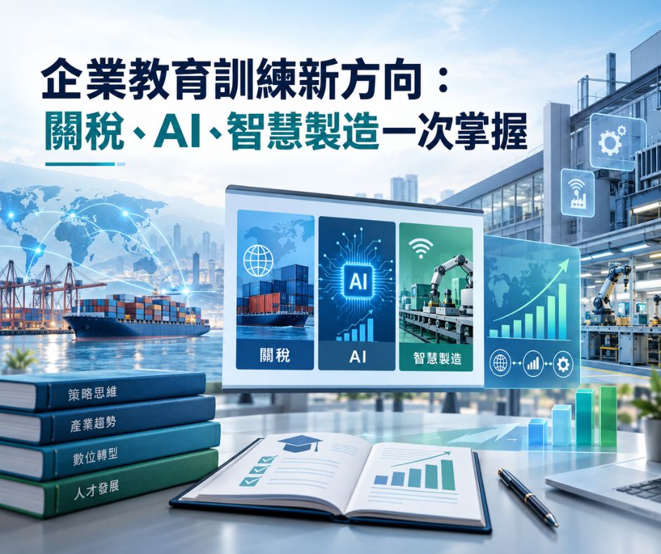 企業教育訓練新方向：關稅、AI、智慧製造一次掌握 | 大人提、ESG輔導、搭配補助計畫、ISO驗證